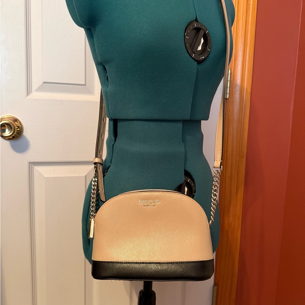Kate Spade Tan and Black Crossbody Bag